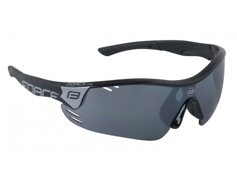 brýle FORCE RACE PRO černé, černá laser skla